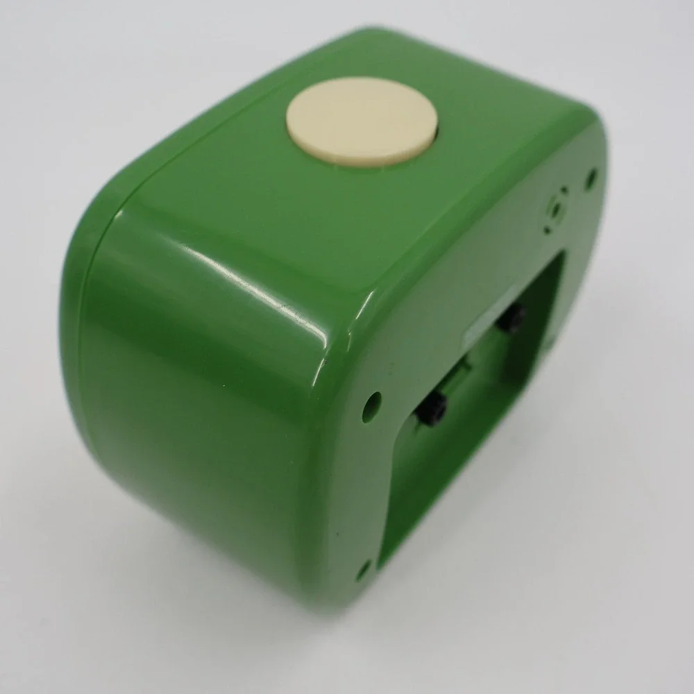 Kikkerland Retro Alarm Clock Green Cream Mid Century Modern Analog